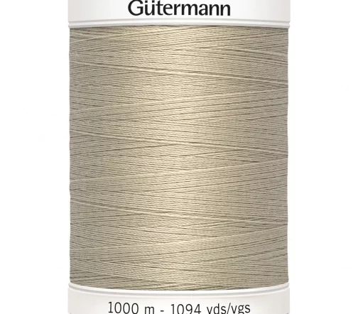 Нить Sew All для всех материалов, 1000м, 100% п/э, цвет 722 светло-бежевый, Gutermann 701939