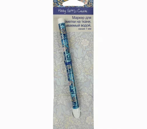HGC295.01 Маркер для ткани, смываемый водой, 1 мм, цвет голубой, Hemline Hobby