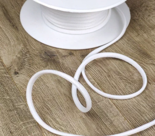 Эластичный шнур MATSA, 5 мм, цвет белый