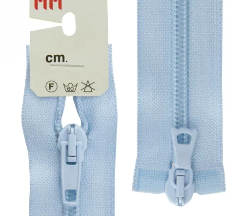 Молния Riri спираль разъёмная, 2 замка, 6мм, 55см, цвет 2637, светло-голубой