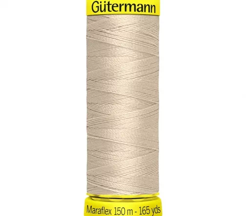 Нить Maraflex для трикотажа, 150м, 100% п/э, цвет 722 светло-бежевый, Gutermann 777000