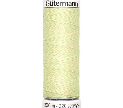 Нить Sew All для всех материалов, 200м, 100% п/э, цвет 292 бледно-лимонный, Gutermann 748277