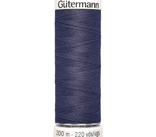 Нить Sew All для всех материалов, 200м, 100% п/э, цвет 875 серо-черничный, Gutermann 748277