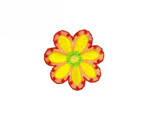 Термоаппликация "Цветок желтый", 3,3 х 3,3 см, 565037.A