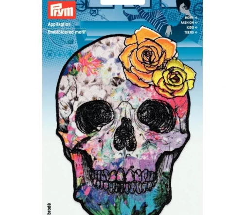 926041 Термоаппликация "Череп многоцветный" 10х13,8 см, Prym