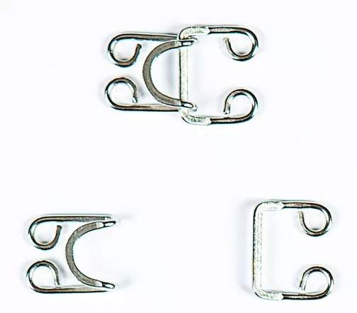 Крючок пришивной, 30х20 мм, металл, никель, 50678