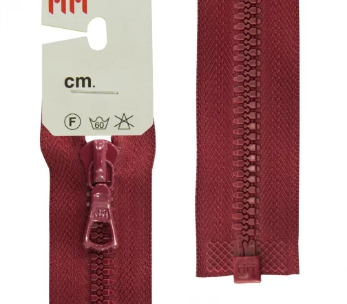 Молния Riri трактор разъёмная, 1 замок, 6мм, 50см, цвет 2411, бордовый