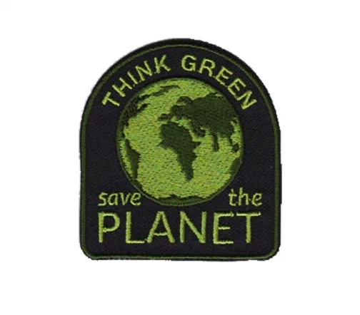 Термоаппликация Marbet "Save The PLANET", 6 х 6,5 см, цвет оливковый, 565276.C
