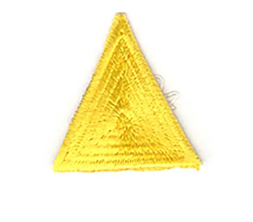 Термоаппликация HKM "Треугольник", цвет золотой, 3,5 x 3,5 x 3,5 см, 23520