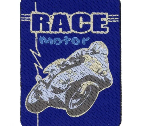 Термоаппликация HKM "RACE MOTOR", 5 х 6,4 см, цвет синий