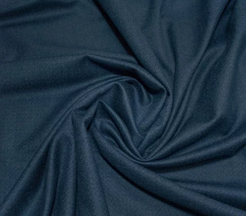 Шерсть с кашемиром костюмная Loro Piana "Плетение", цвет синий, 61187