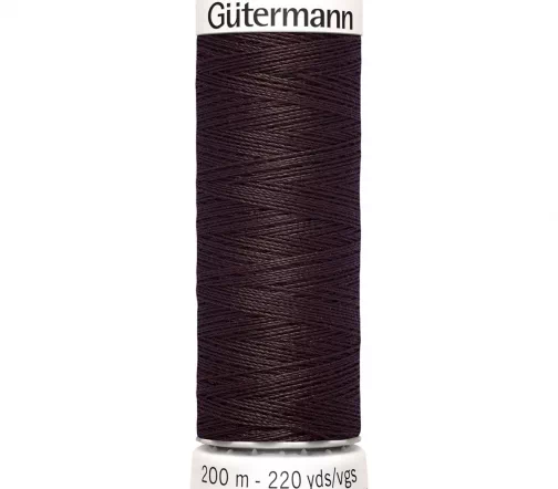 Нить Sew All для всех материалов, 200м, 100% п/э, цвет 023 горький шоколад, Gutermann 748277