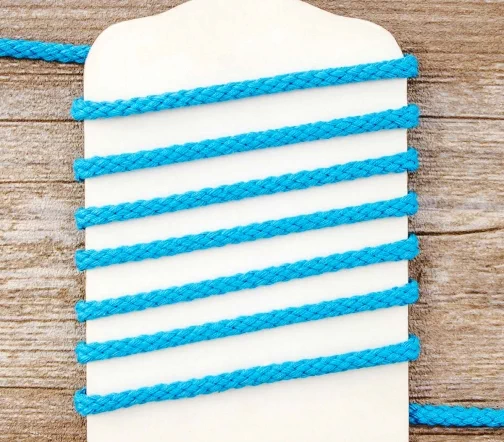 Шнур хлопковый PEGA, цвет голубой, 5 мм