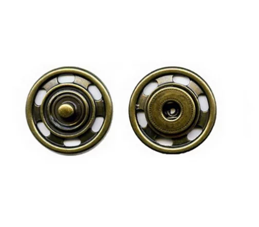 Кнопки круглые, металл, пришивные, 29мм, арт. 88149-054 (цвет ант.бронза)