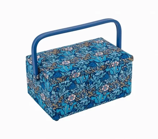 MRHGMP.674 Шкатулка для хранения швейных принадлежностей, 25,5х19х15 см, цвет синий, Hemline Hobby