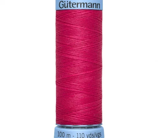 Нить Silk S303 для тонких швов, 100м, 100% шелк, цвет 812, Gutermann 744590