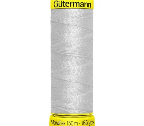 Нить Maraflex для трикотажа, 150м, 100% п/э, цвет 008 стальной, Gutermann 777000