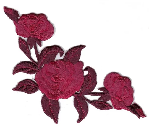 Термоаппликация Marbet "Роза большая красная", 16 х 8 см, 569991.F
