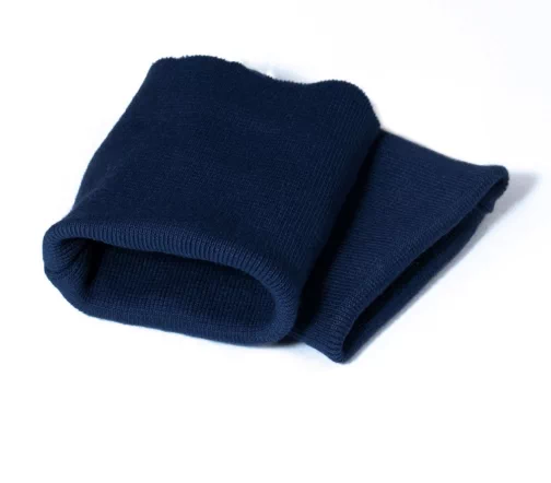 Манжеты трикотаж, хлопок, цвет светло-синий, 129-014