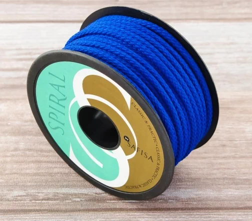 Шнур плетеный SAFISA, 4 мм, цвет синий, 25281-4-13