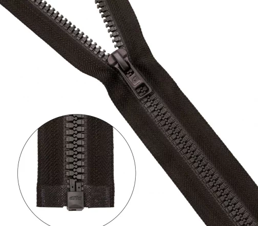 Молния ARTA "трактор" разъем. (1 зам.,Т6) -60см (2076) (A141 темно-коричневый), 193-60-A141