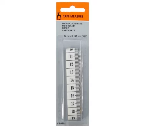 Сантиметр 16мм/150см, цвет белый, PONY 99101-1