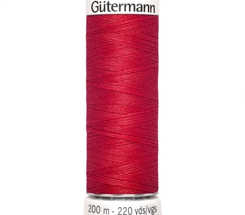 Нить Sew All для всех материалов, 200м, 100% п/э, цвет 365 ярко-алый, Gutermann 748277
