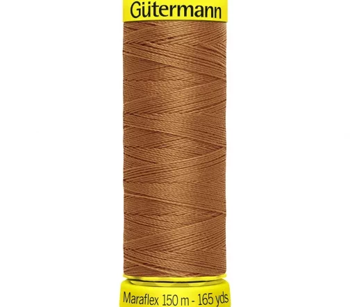 Нить Maraflex для трикотажа, 150м, 100% п/э, цвет 448 шоколадная охра, Gutermann 777000