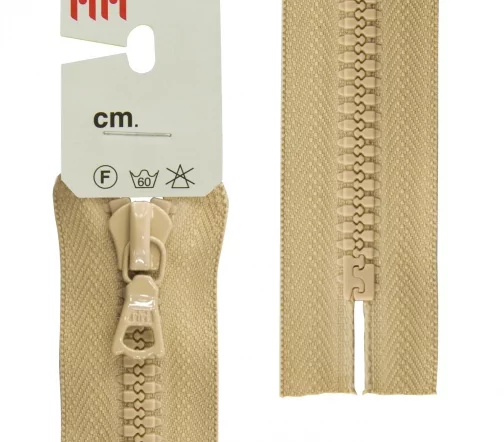 Молния Riri трактор неразъёмная, 1 замок, 6мм, 20см, цвет 2212, бежевый