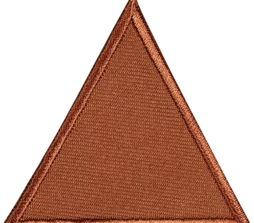 Термоаппликация HKM "Треугольник коричневый большой", 5,8 х 5,4 см