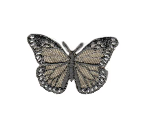Термоаппликация "Бабочка малая", 2,5 х 3,8, серо-бежевый, арт. 565117.E