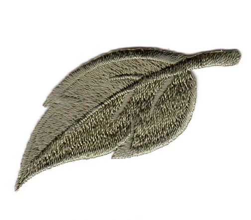 Термоаппликация Marbet "Лист крупный", 6,4 х 2,6 см, серо-бежевый, 565111.G