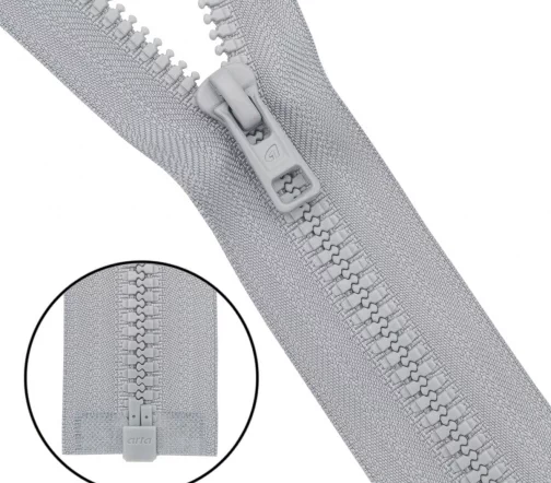 Молния ARTA "трактор" разъем. (1 зам.,Т6) -60см (2076) (A361 светло-серый), 193-60-A361