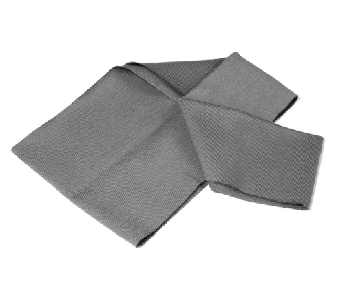 Кромка трикотаж, хлопок, большая, цвет серый, 128-010