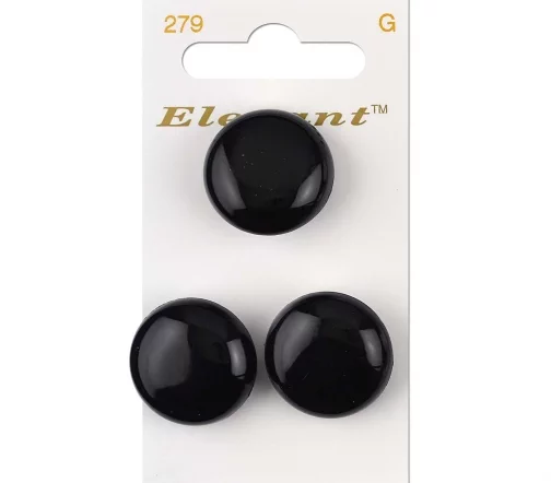 Пуговицы, Elegant, арт. 279 G, на ножке, 22 мм, пластик, 3 шт.