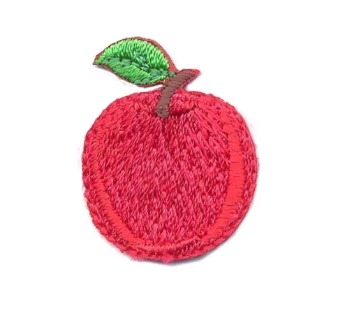 Термоаппликация "Яблоко красное", 3 х 2,3 см, 568983