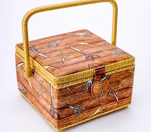 Шкатулка "Ножницы", 20,5 x 20,5 x 13,5 см, 4220-RT-27