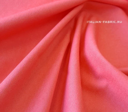 Джинсовая ткань, цвет коралл, 01721-1