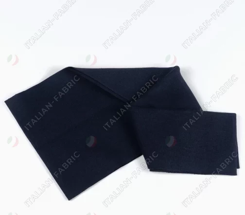 Кромка трикотаж, хлопок, большая, цвет темно-синий, 128-047