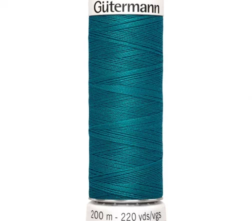 Нить Sew All для всех материалов, 200м, 100% п/э, цвет 189 зеленая бирюза, Gutermann 748277