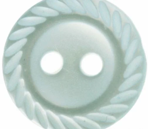 Пуговицы Hemline "Basic", пластик, 2 отв., 18 мм, 8 шт., цвет голубой