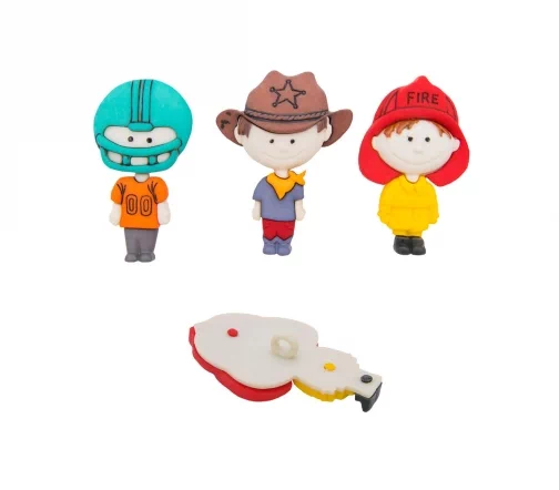 Декоративные пуговицы Dress It Up "Профессии", 3 шт., 6545