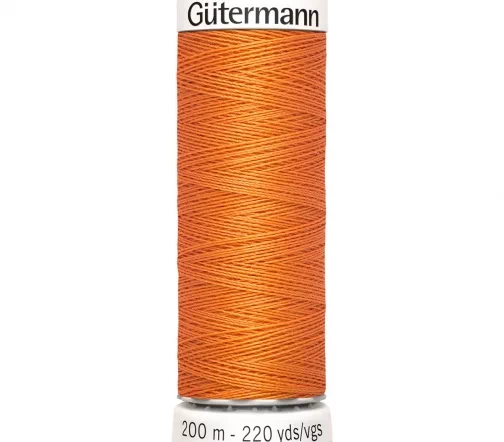 Нить Sew All для всех материалов, 200м, 100% п/э, цвет 285 персиково-рыжий, Gutermann 748277