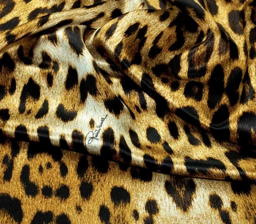 Шелк атласный "Леопард", 6112237