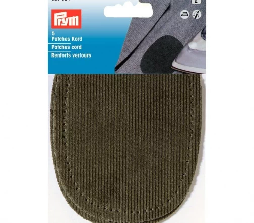 929324 Заплатки термоклеевые, вельвет, 14*11 см, зеленый цв., 2шт., Prym