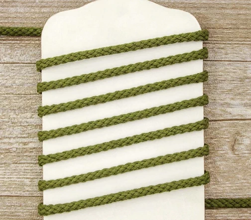 Шнур хлопковый PEGA, цвет хаки, 5 мм