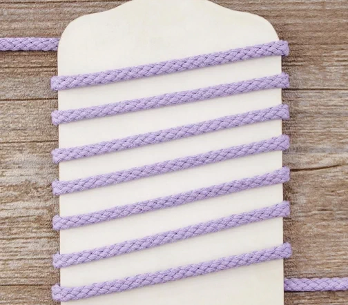 Шнур хлопковый PEGA, цвет сиреневый, 5 мм