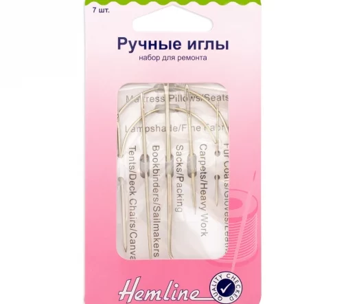 215.7 Иглы ручные набор для ремонта, металл, 7 шт., Hemline