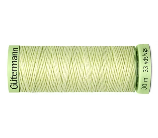 Нить Top Stitch для отстрочки, 30м, 100% п/э, цвет 292 бледно-лимонный, Gutermann 744506