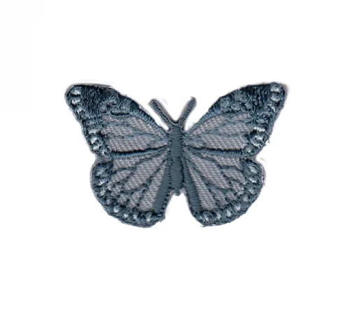 Термоаппликация "Бабочка малая", 2,5 х 3,8, серо-голубой, арт. 565117.C